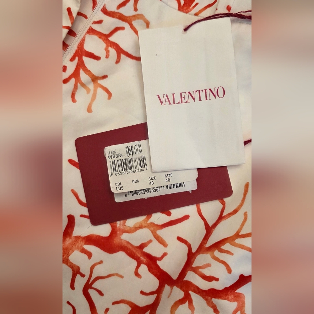 VALENTINO Archive '68 Print White Shorts with Red Coral Motif rare NTW vintage - Picture 8 of 12